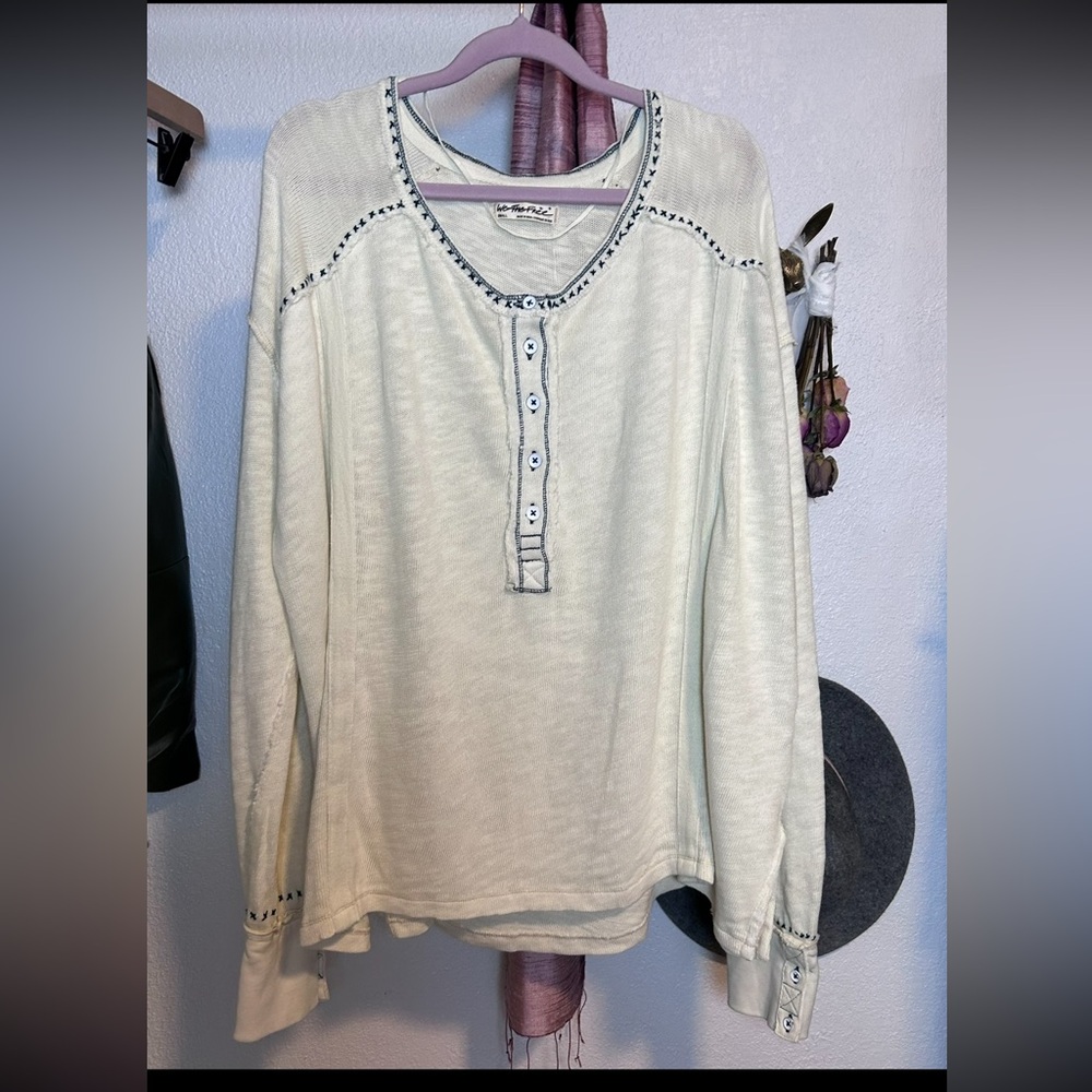 NWOT Free People - We the Free Taylor Henley Small - Picture 2 of 10